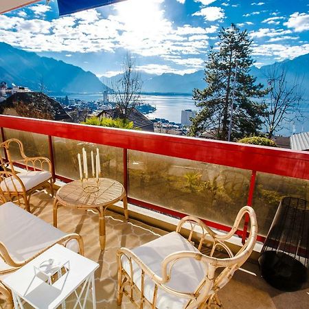 Terrace With Lake & Mountain View Montreux Esterno foto